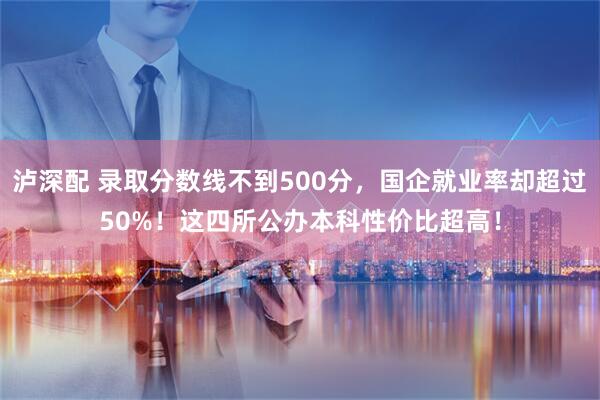 泸深配 录取分数线不到500分,国企就业率却超过50%!这四所公办本科性价比超高!