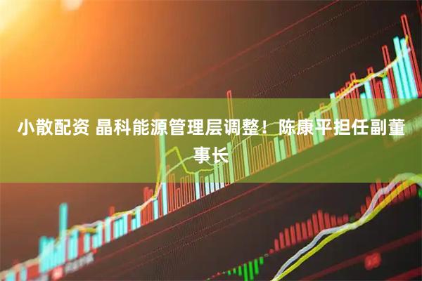 小散配资 晶科能源管理层调整！陈康平担任副董事长