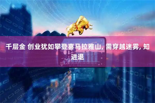 千层金 创业犹如攀登喜马拉雅山, 需穿越迷雾, 知进退